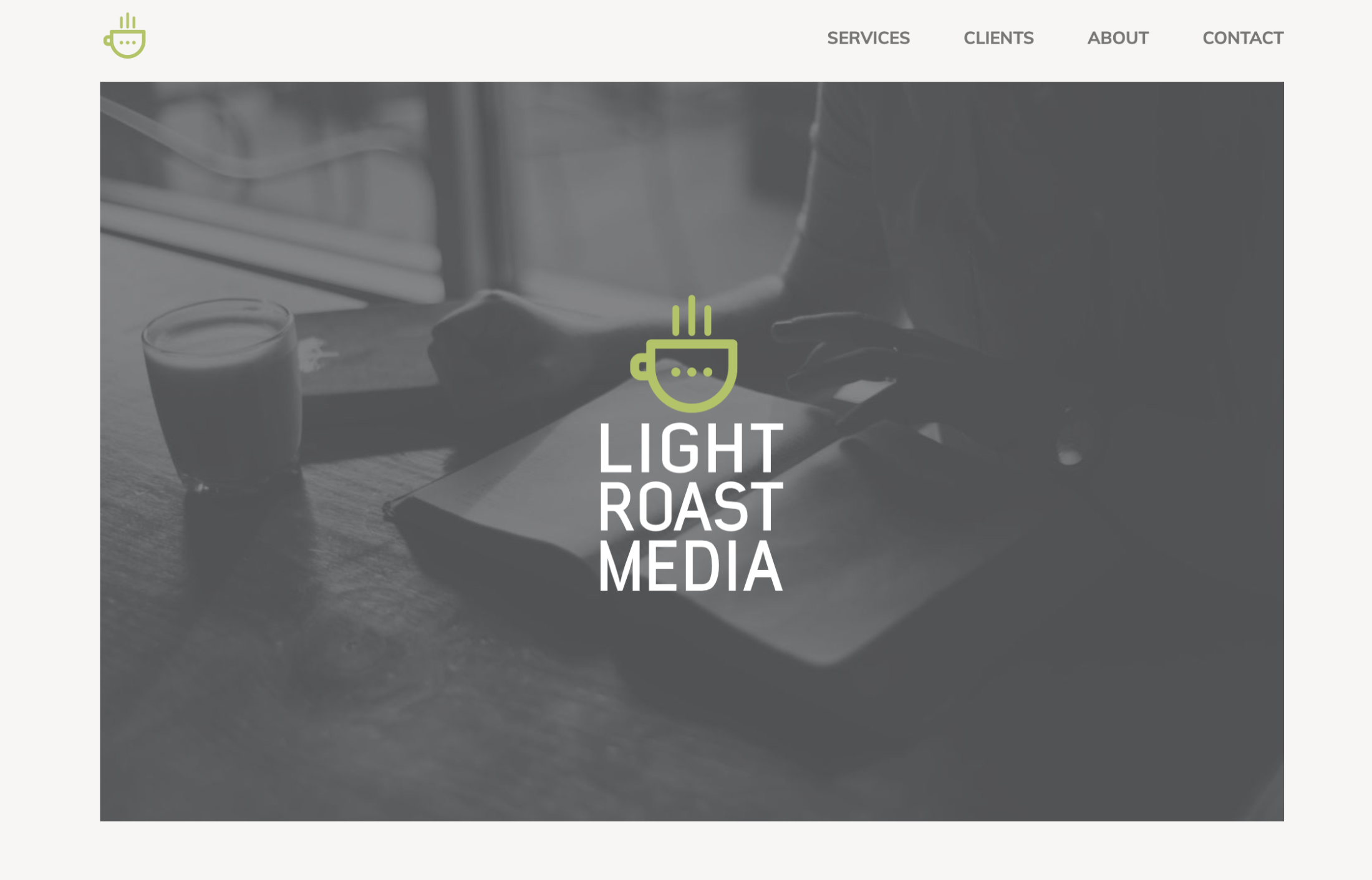 Light Roast Media homepage